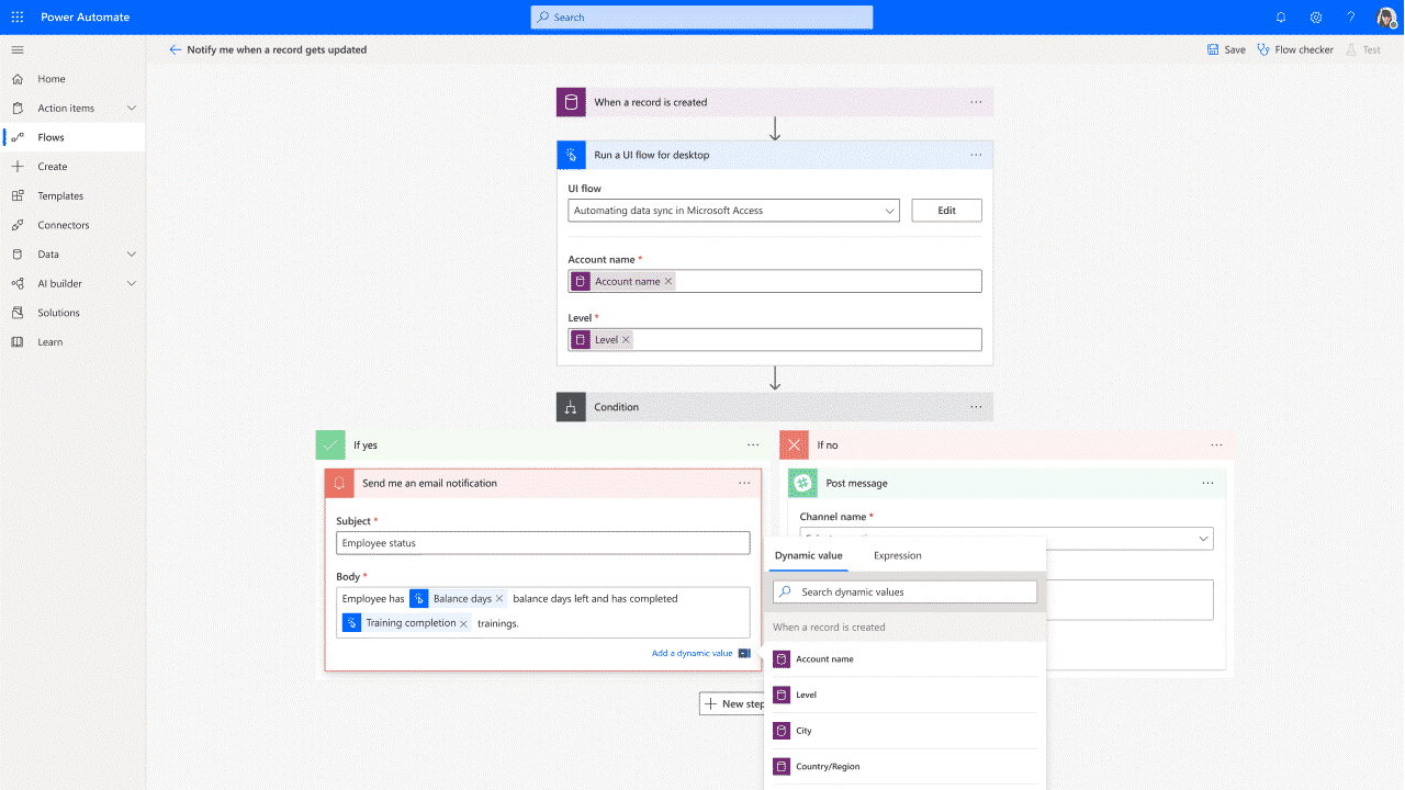 Power automate workflow