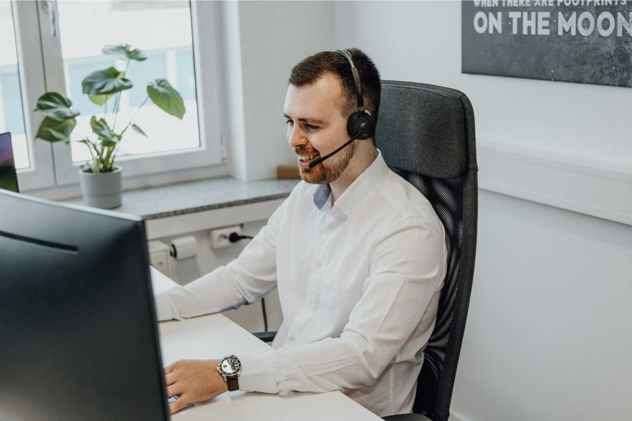 Customer service on a call