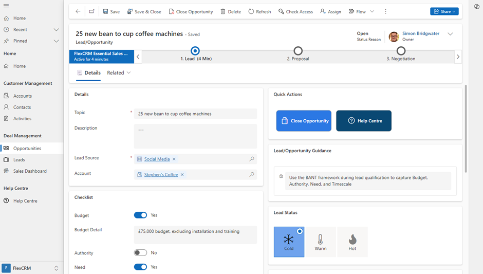 FlexCRM NurtureLead