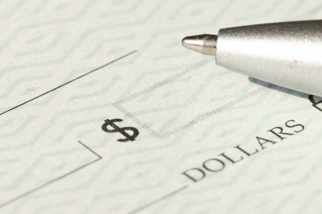 blank cheque