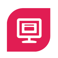 Monitor and landing page icon
