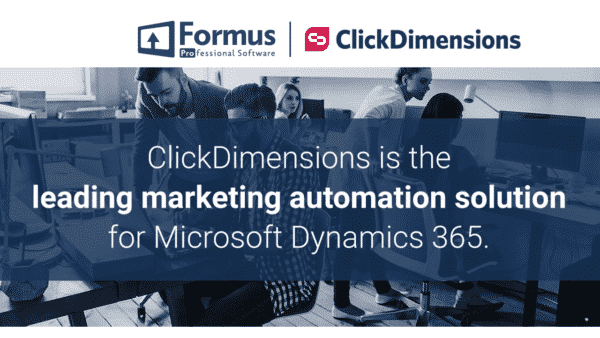 Example of FormusPro social media post promoting Click Dimensions